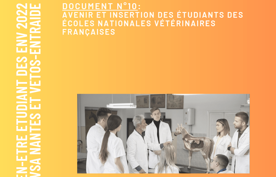 Avenir et insertion des étudiants des écoles nationales vétérinaires françaises